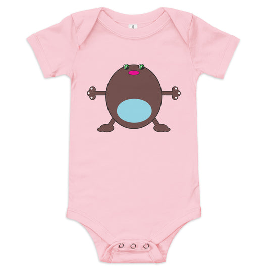 Baby short sleeve one piece (onesie) with Moose