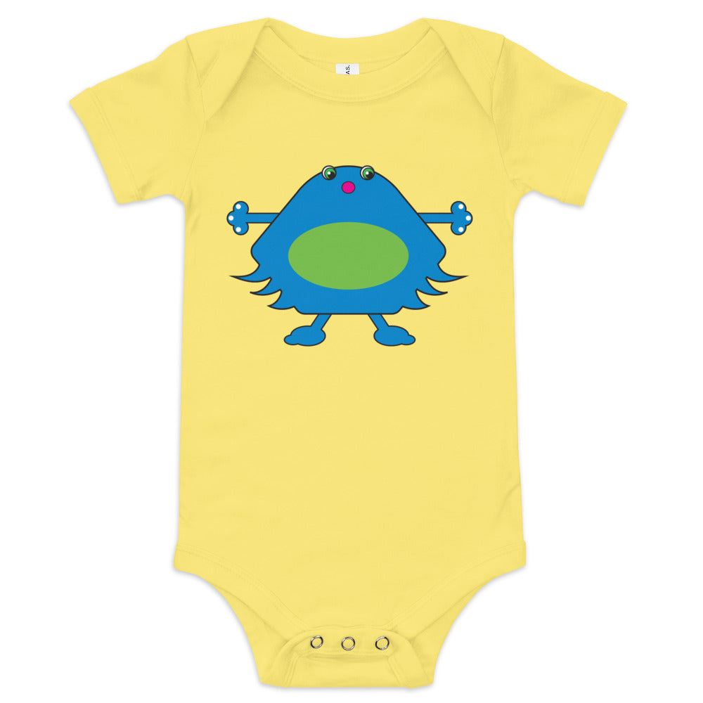 Baby short sleeve one piece (onesie) with Lucky