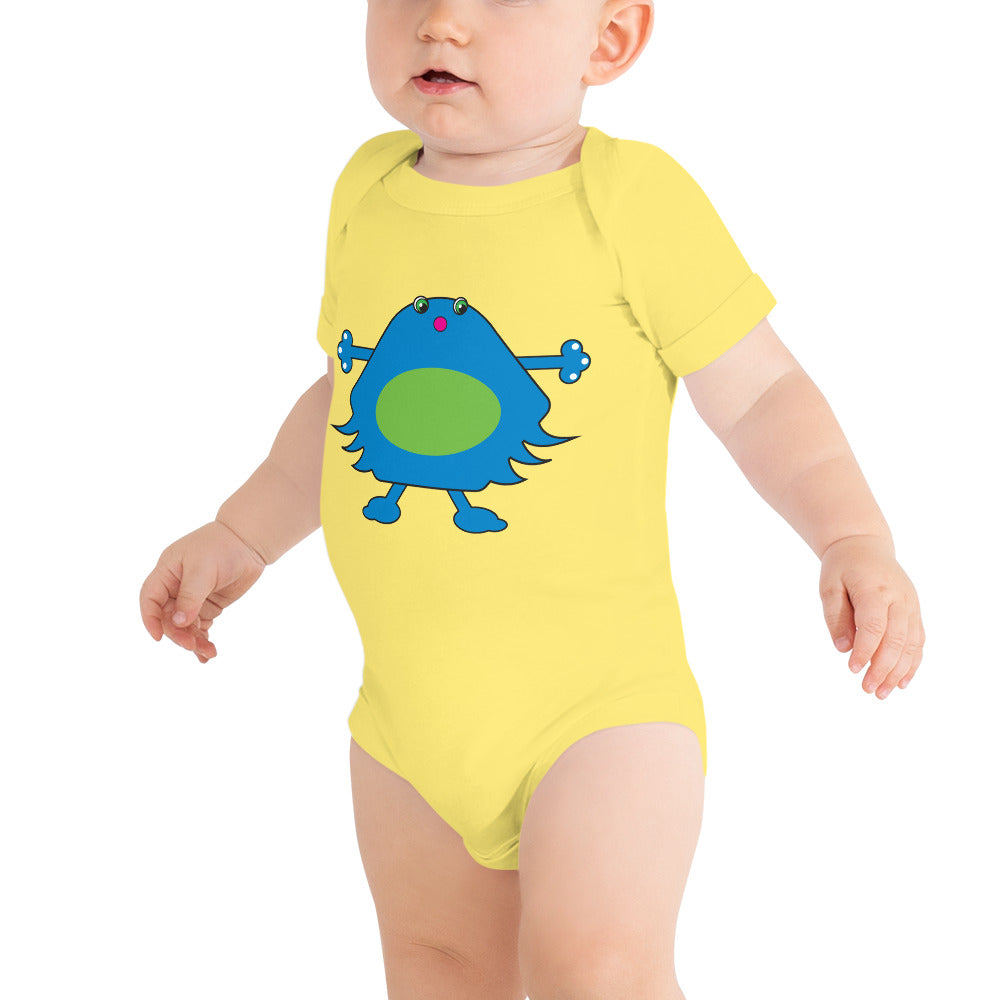 Baby short sleeve one piece (onesie) with Lucky