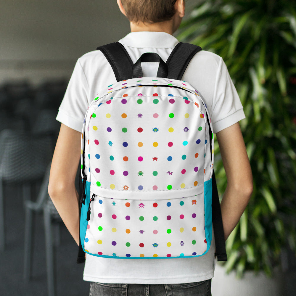 Blue store Dots Backpack