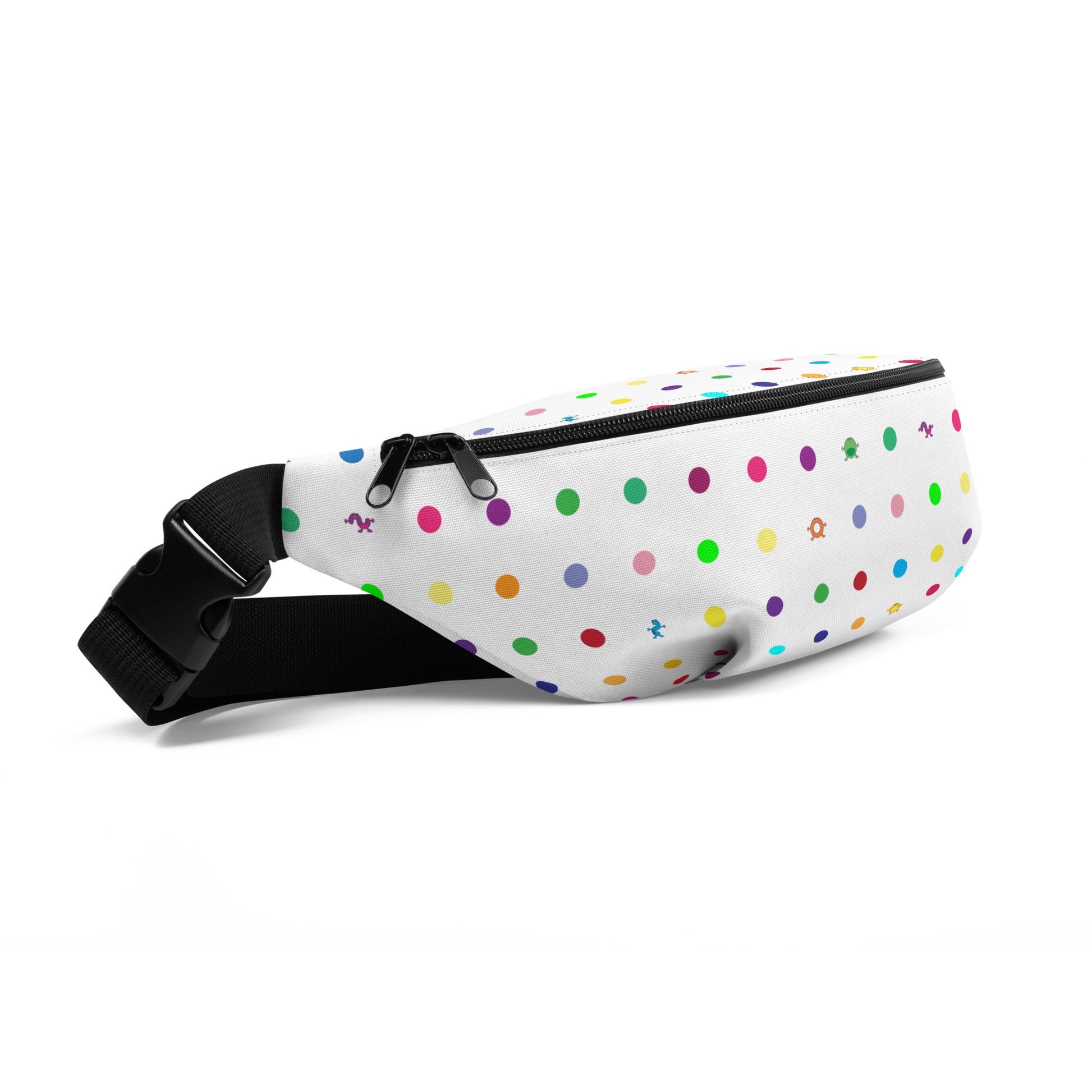 Small Dot Monster Fanny Pack white side view 